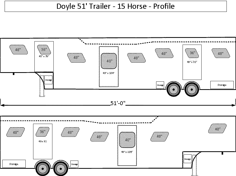 15 Horse Doyle Trailer Floor Plans